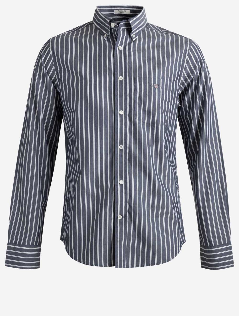 3263003A26 BLUE 409 E110 REG POPLIN STRIPE SHIRT — 1 7S8A1060.jpg