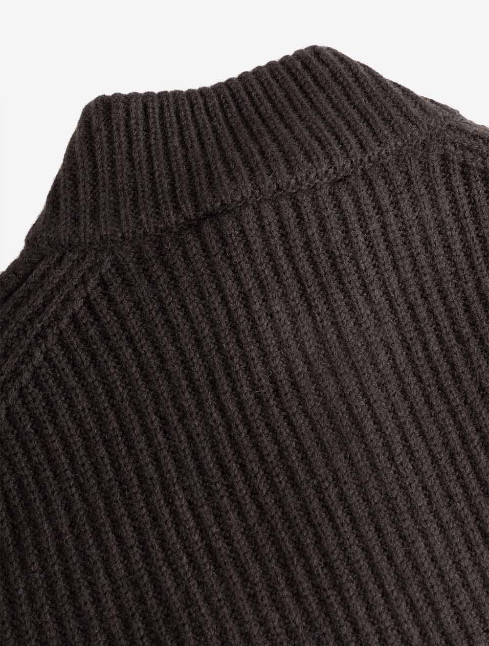 02130000 BROWN 200 E365 Aurelien Ribbed Full Zip Cardig — 7S8A1679.jpg