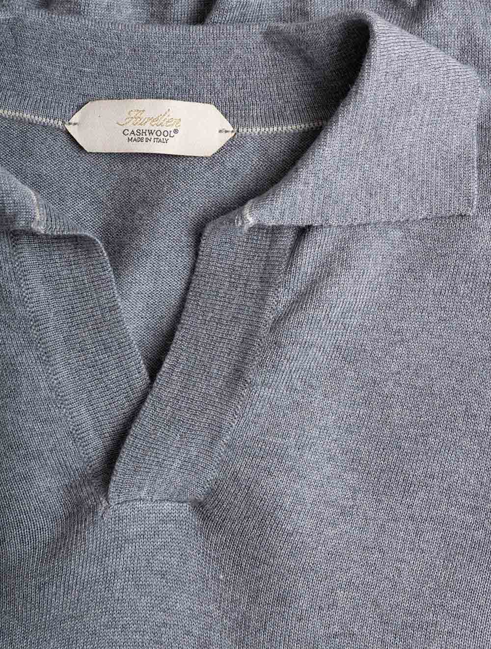 02140003 GREY 021 E185 Aurelien LS Buttonless POLO — 7S8A1289.jpg