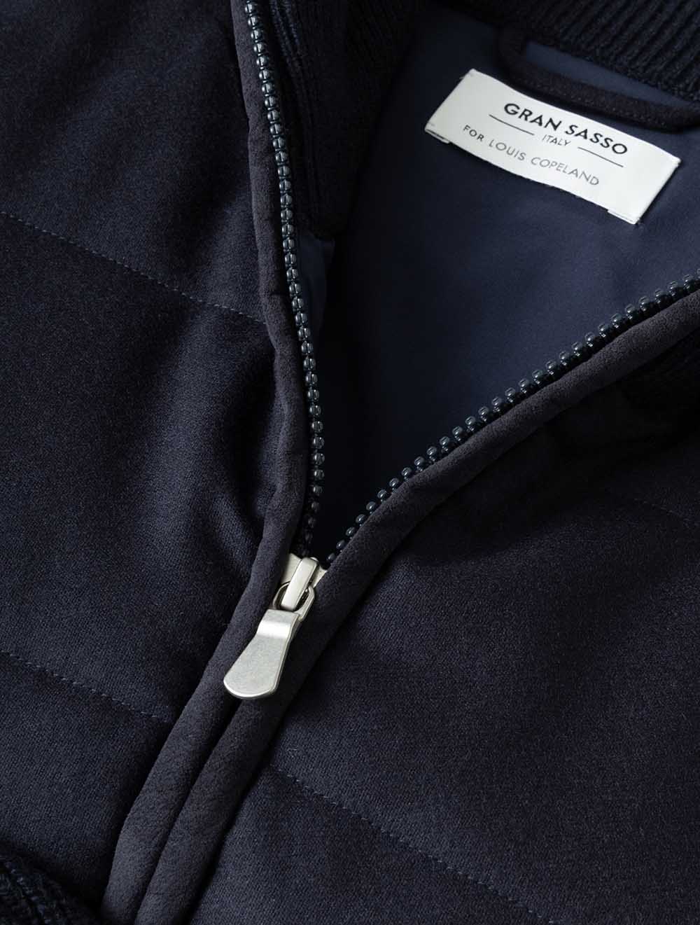 2314525019 NAVY 598 E599 Gran Sasso Full Zip Padded Knit — 7S8A8702.jpg