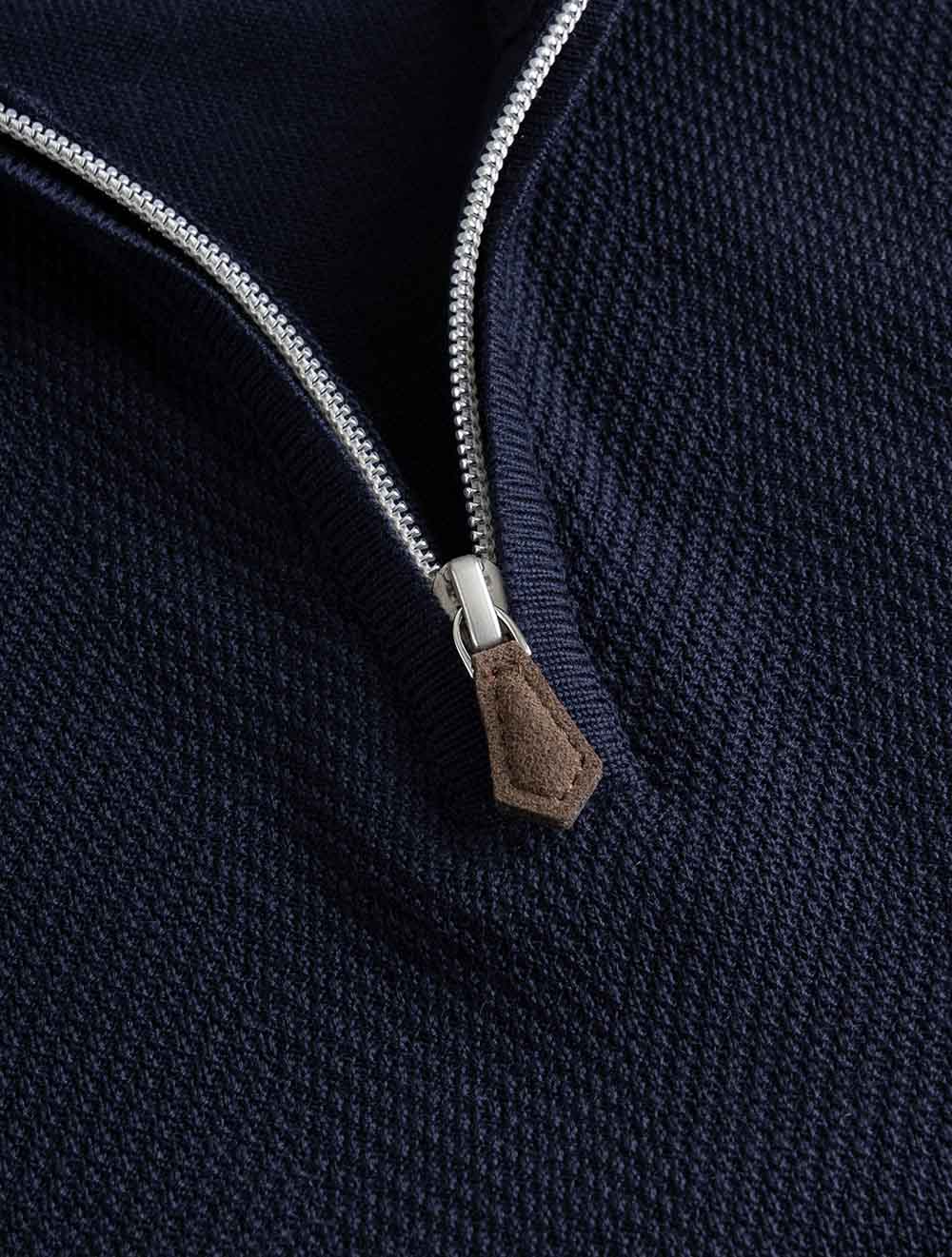 4204201355 NAVY 190 E249 Stenstroms Herringbone Half Zip — 7S8A9898.jpg