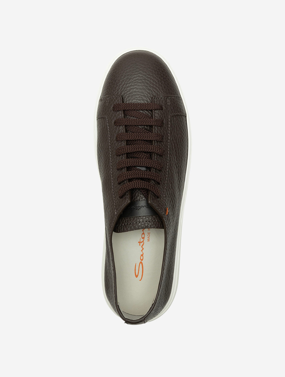 MBCD21571 DBROWN T51 E550 SANTONI Tumbled Leather Sneaker — 7S8A1133.jpg