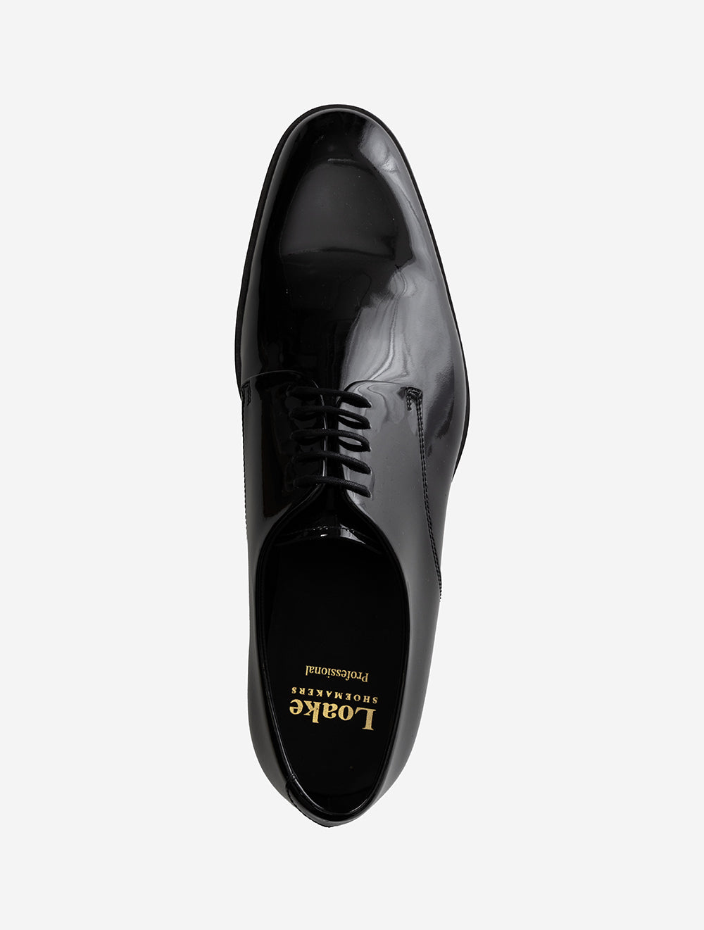 BOW BLACK E249 Loake Oxford Patent Shoe — 7S8A5056.jpg