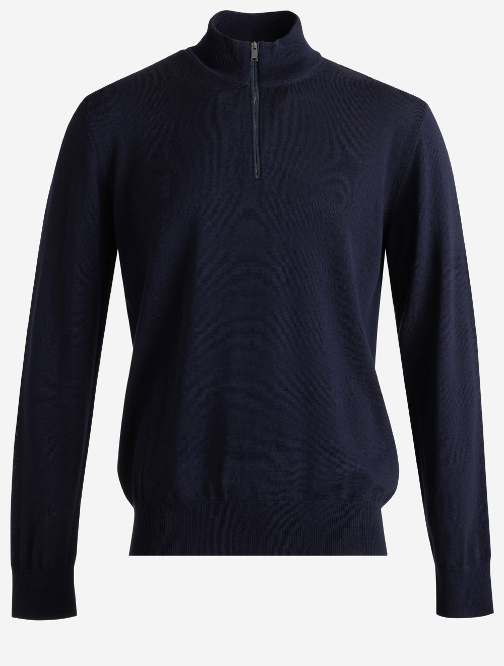 100015332 NAVY 28 E295 ETON Merino Half Zip Sweater — 7S8A1636.jpg
