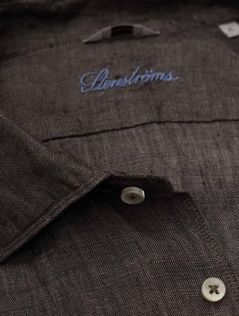 6747219170 BROWN 280 E199 Stenstroms Regular Linen Shirt — 7S8A4873.jpg