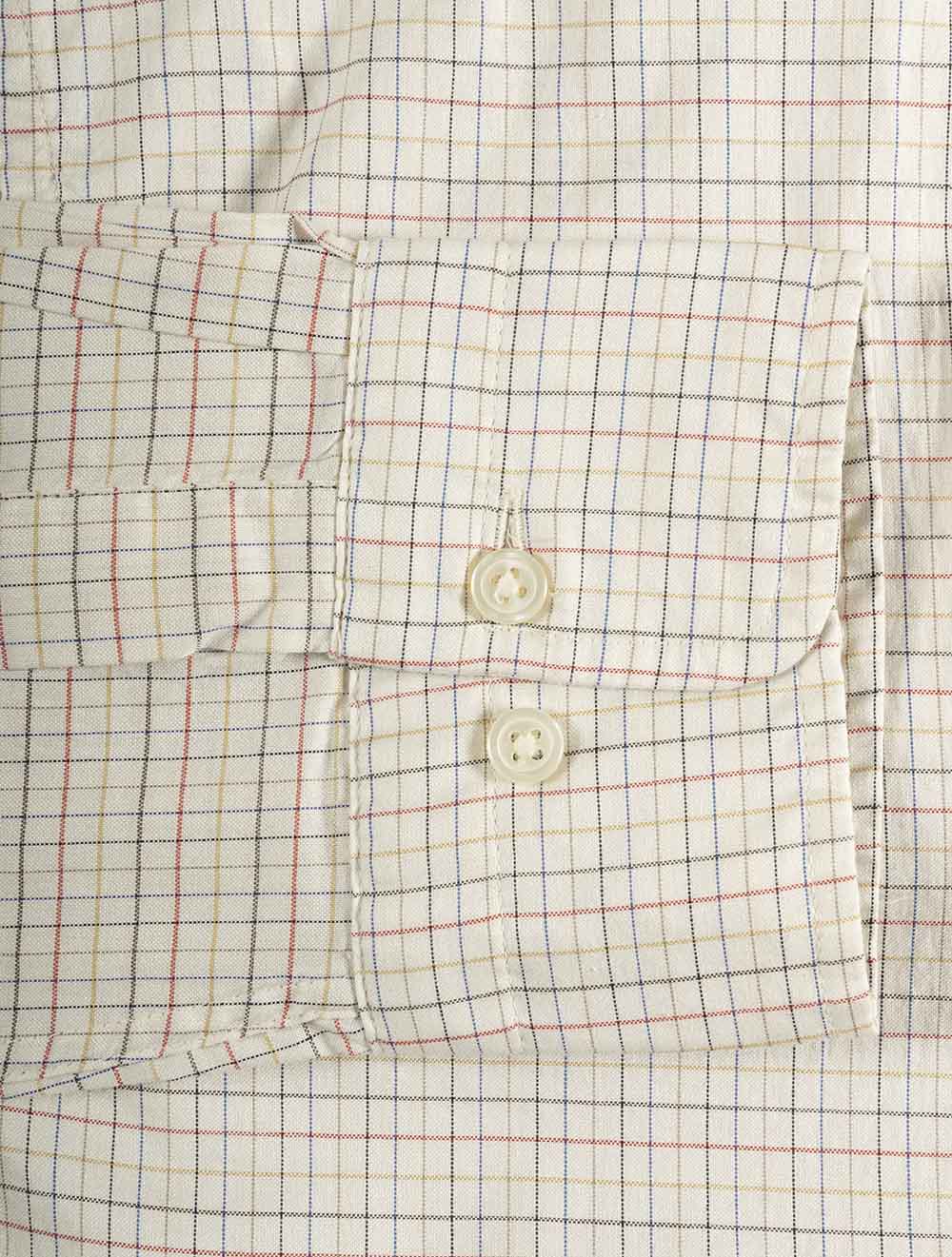 3262101A26 CREAM 130 E180 YALE REG OXFORD CHECK SHIRT — 7S8A7451.jpg