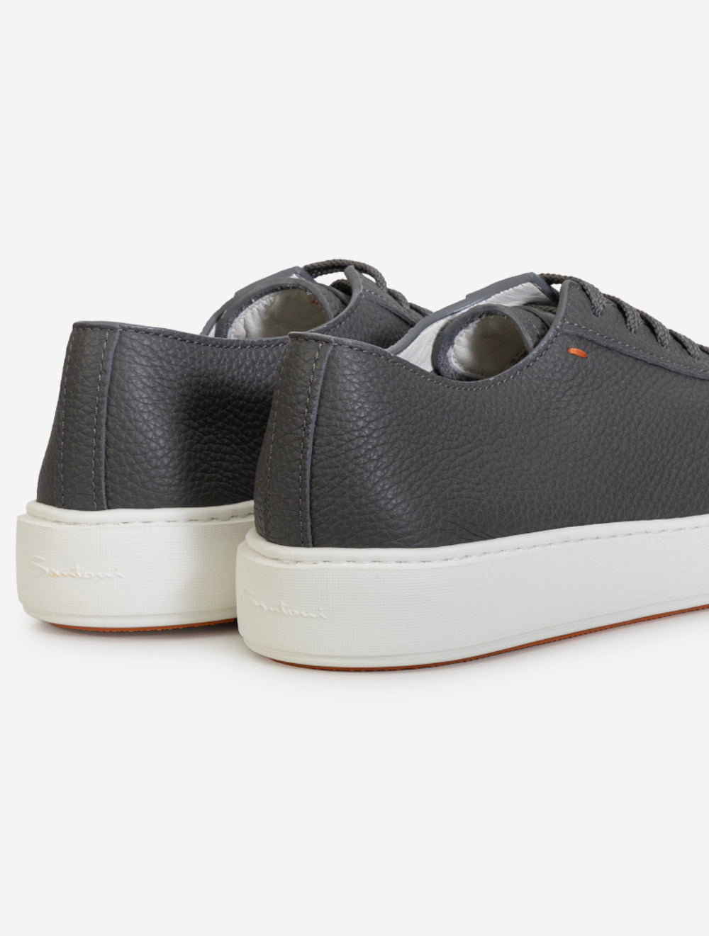 MBCD21571 GREY E450 SANTONI Tumbled Leather Sneaker — 7S8A6572.jpg