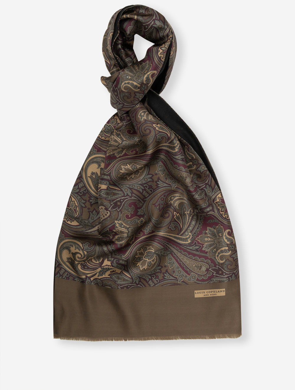 LCPYSC KHAKI E149 LC Paisley Print Scarf — 7S8A2270.jpg