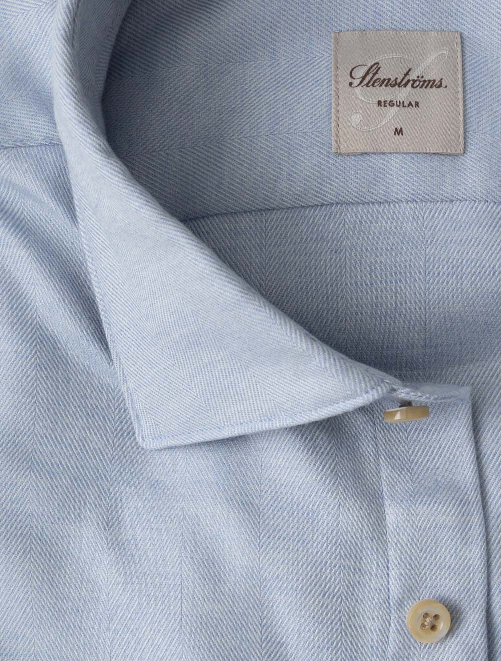 6127119025 LTBLUE:100 E249 Stenstroms Herringbone Shirt — 7S8A3824.jpg