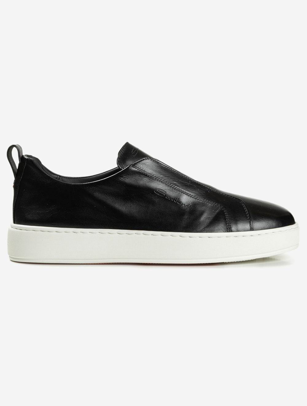 MBCD21995L BLACK N01 E650 Santoni Leather Slip On Sneaker — 7S8A1015.jpg