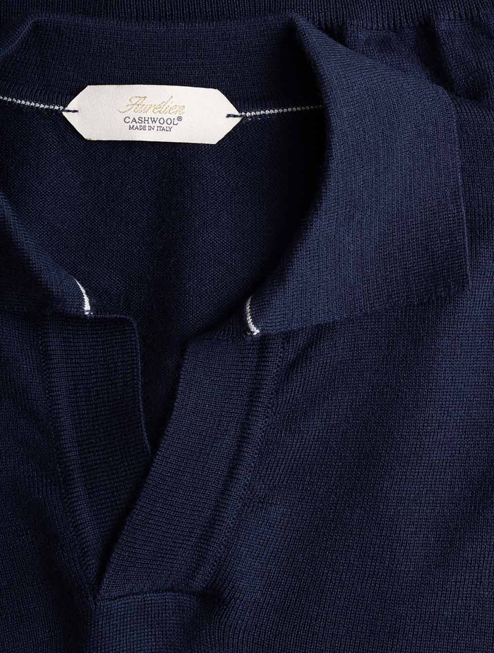 02140003 NAVY 410 E185 Aurelien LS Buttonless POLO — 7S8A1300.jpg