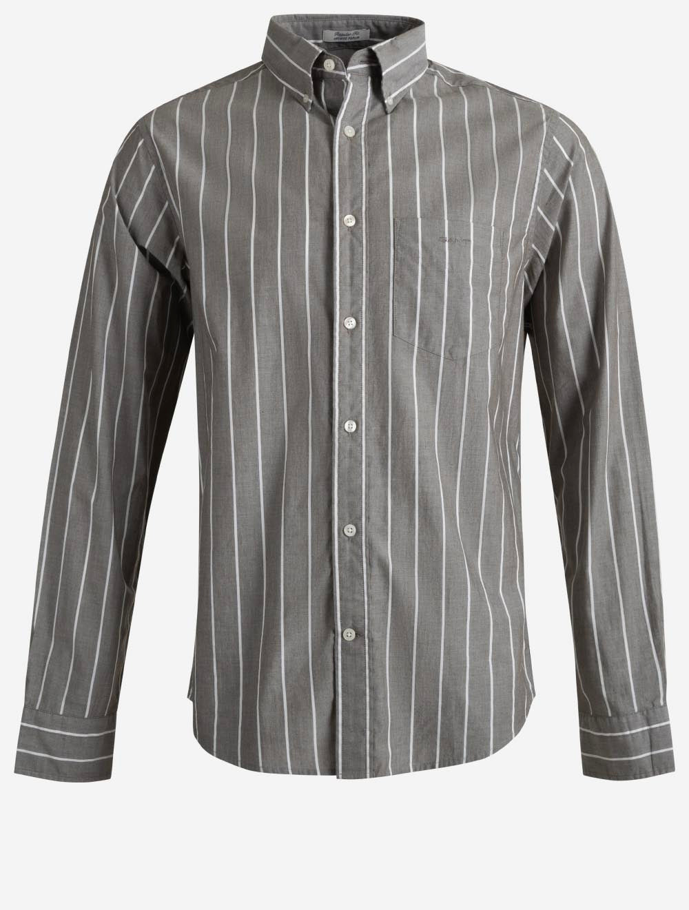 3262005A26 BROWN 281 E120 REG POPLIN MELANGE STRIPE SHIRT — 1 7S8A1056.jpg