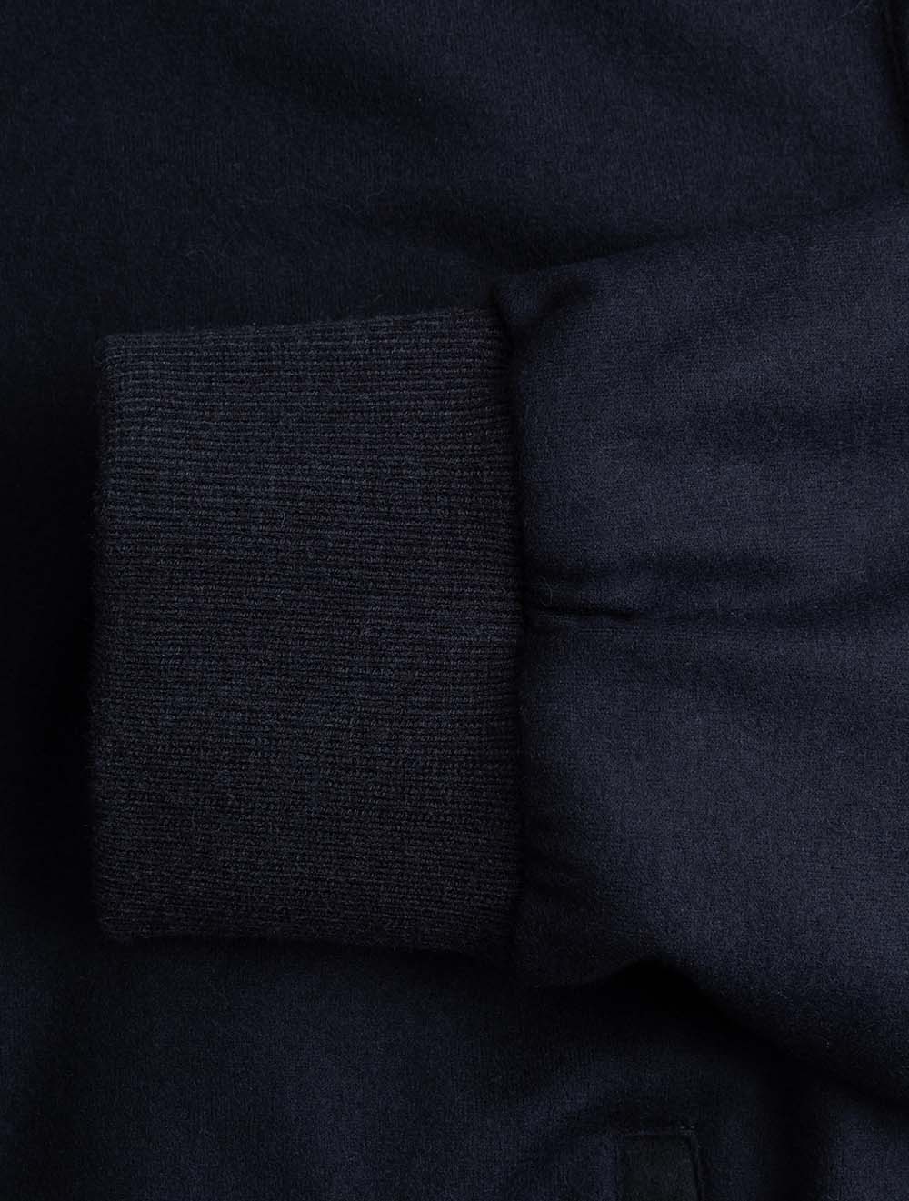 F11MUCX994 NAVY 89 E1049 Montecore Wool Plain Blouson — 7S8A2852.jpg