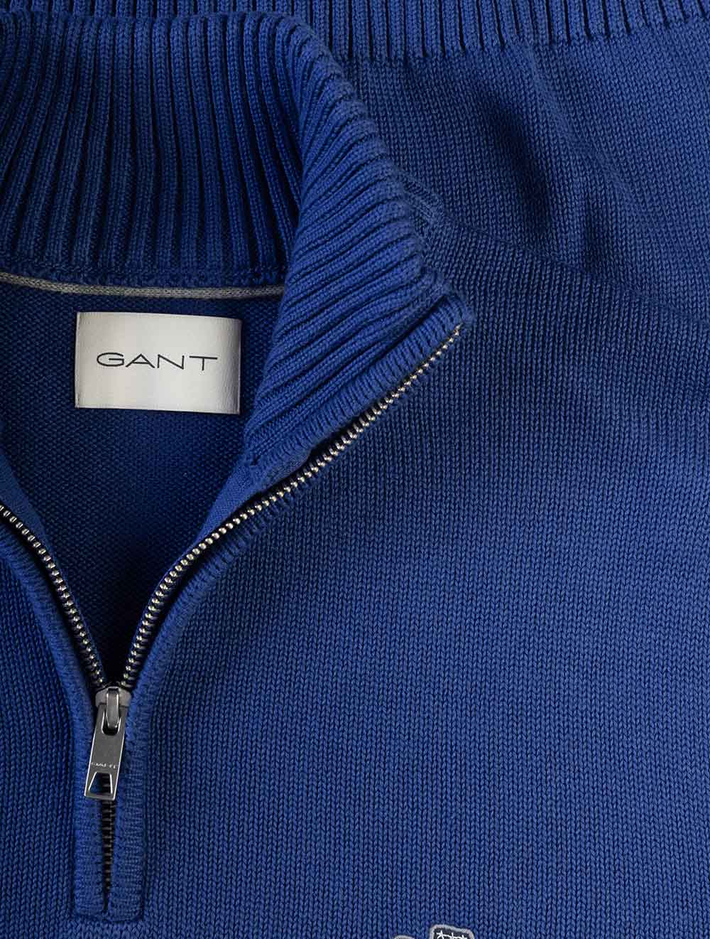 8030170A26 BLUE 435 E140 COTTON KNIT HALF ZIP SWEATER — 7S8A6807.jpg