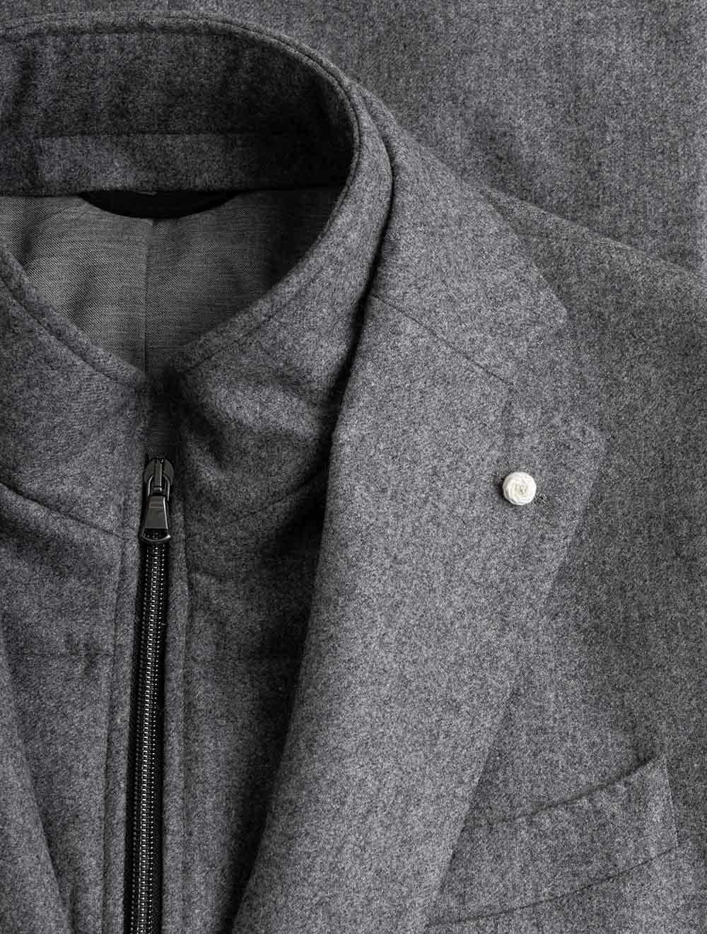 64583 GREY 2 E959 Lubiam Plain Scooter Jacket — 77S8A0226.jpg