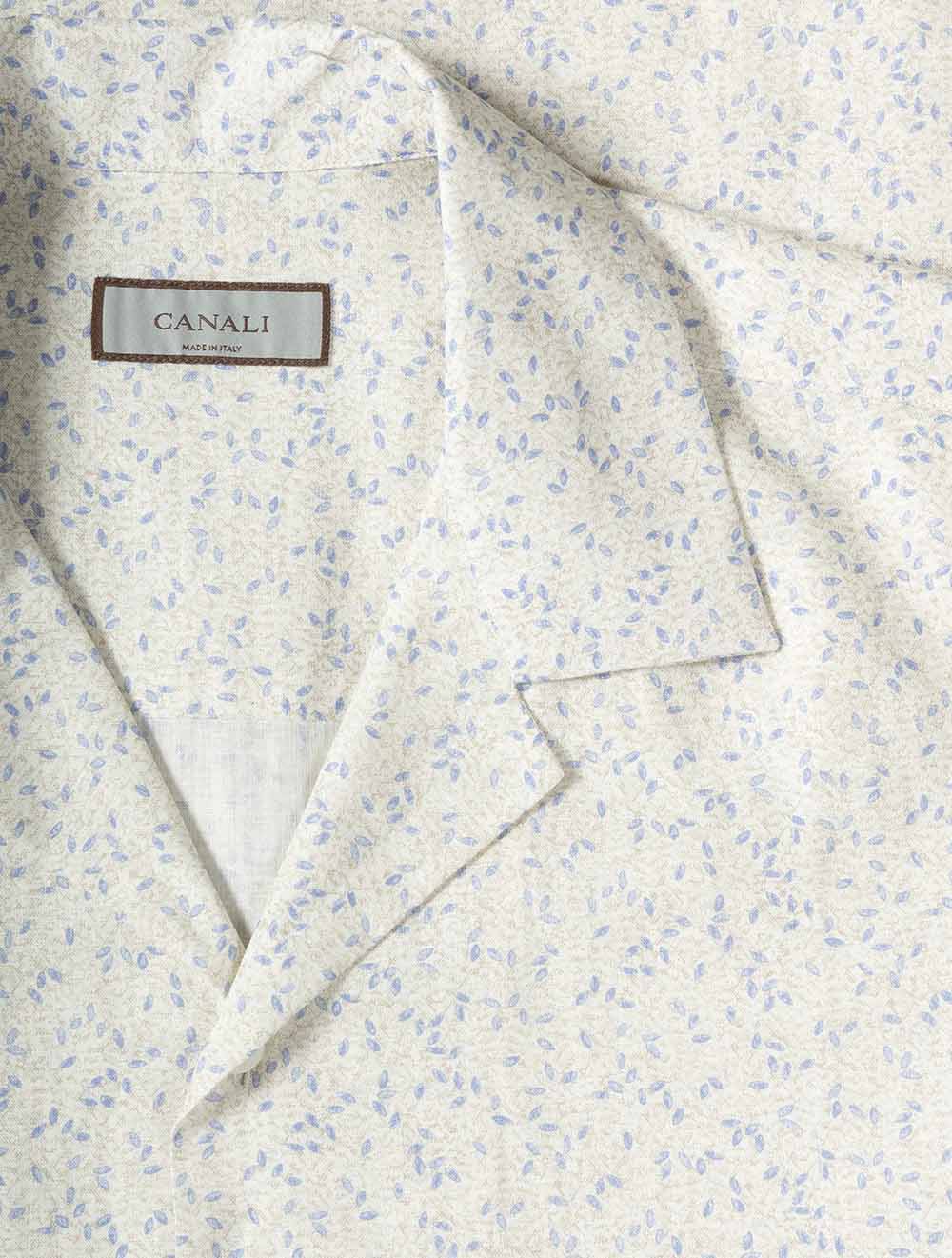 GL03765 WHITE 901 E359 Canali Leaf Casual SS Shirt — 7S8A2638.jpg