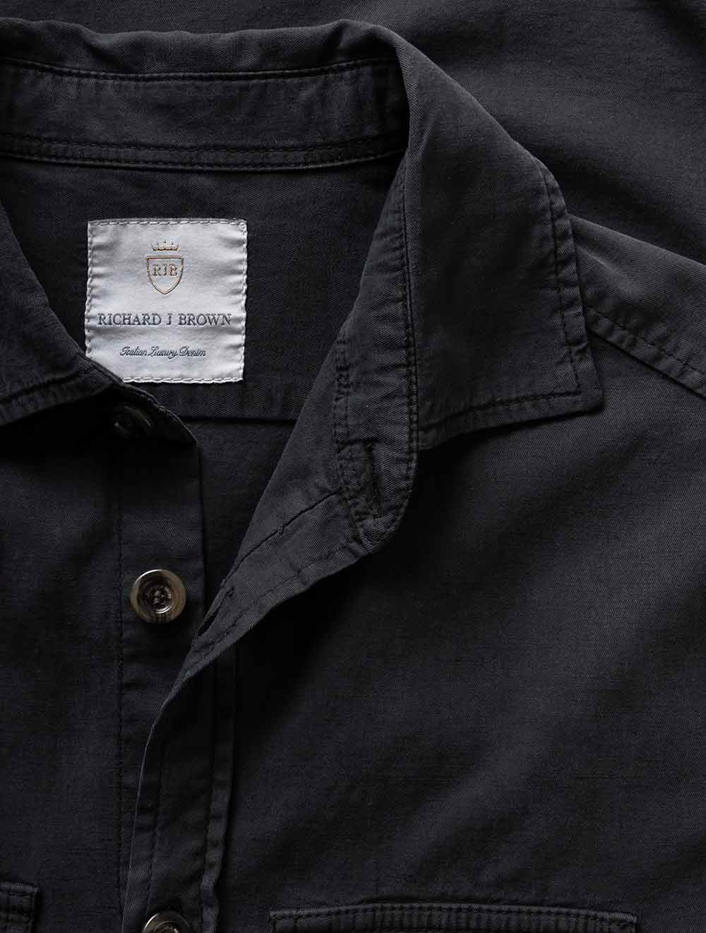 T244 BLACK 999 E489 RJB Washed Overshirt — 7S8A5157.jpg