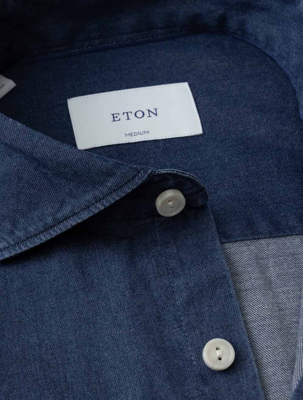 100015617 BLUE 28 E229 ETON Wide Collar Denim Shirt — 7S8A0559.jpg