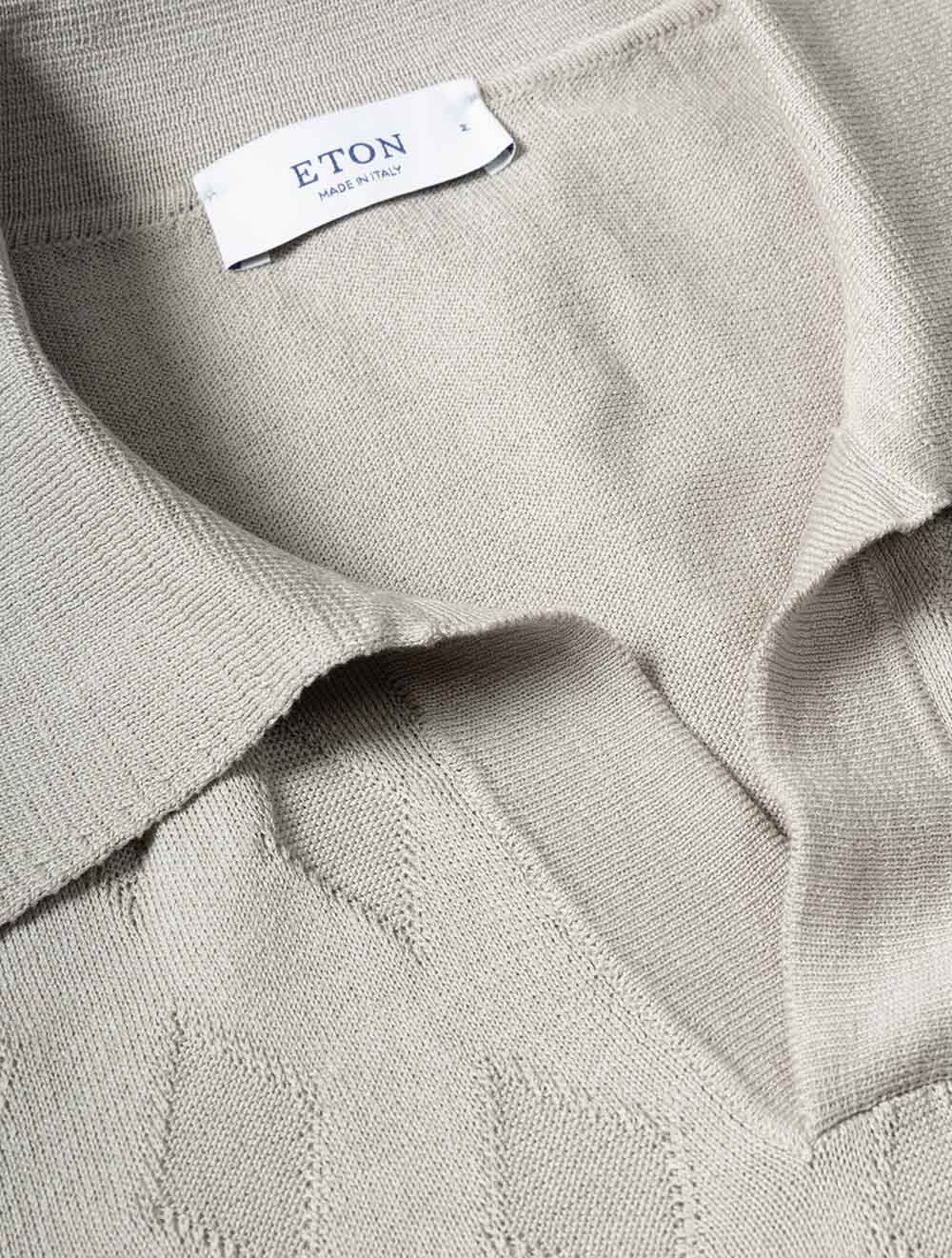 100014386 BEIGE 31 E349 ETON Diamond pattern ss Knit P — 7S8A4039.jpg