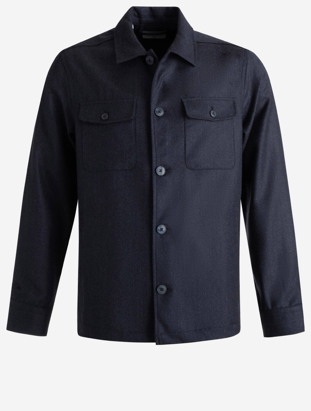 100015019 NAVY 28 E495 ETON Button Up Wool Overshirt — 7S8A1609.jpg