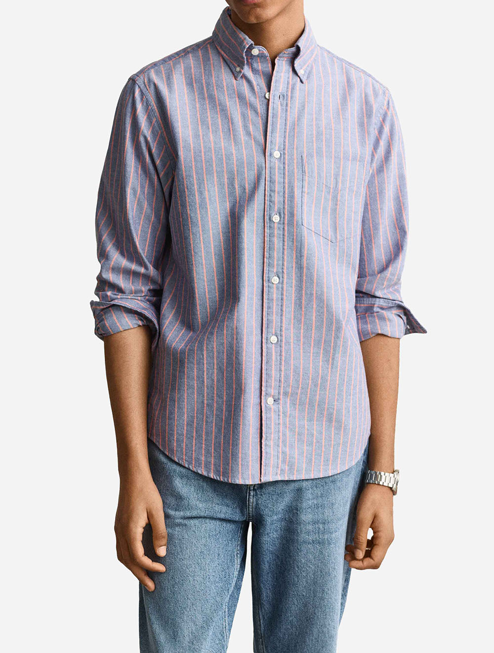3262016A26 BLUE 435 E130 REG ARCHIVE OXFORD STRIPE SHIRT — 2 3262016A26 BLUE 435 E130 REG ARCHIVE OXFORD STRIPE SHIRT.jpg