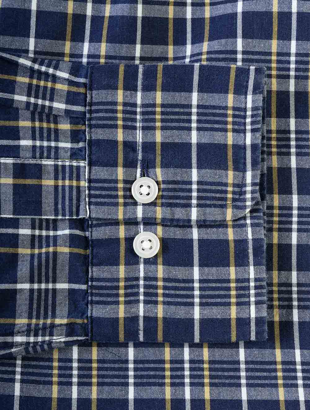 3262008A26 INDIGO 969 E130 REG ARCHIVE POPLIN INDIGO CHECK — 7S8A6803.jpg