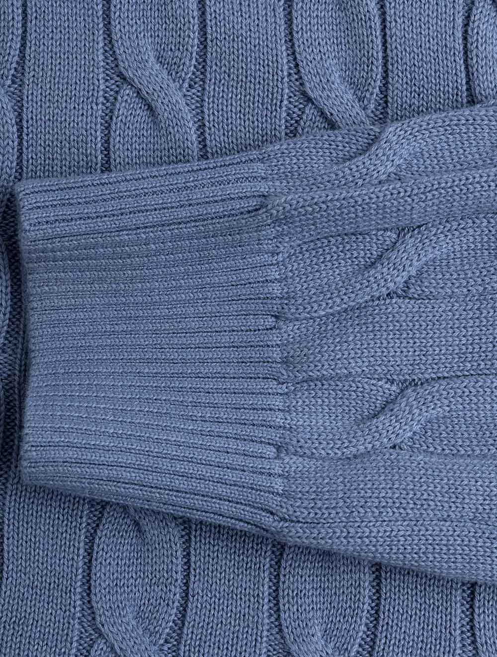 8050603A26 BLUE 476 E150 CABLE KNIT HALF ZIP SWEATER — 7S8A2717.jpg