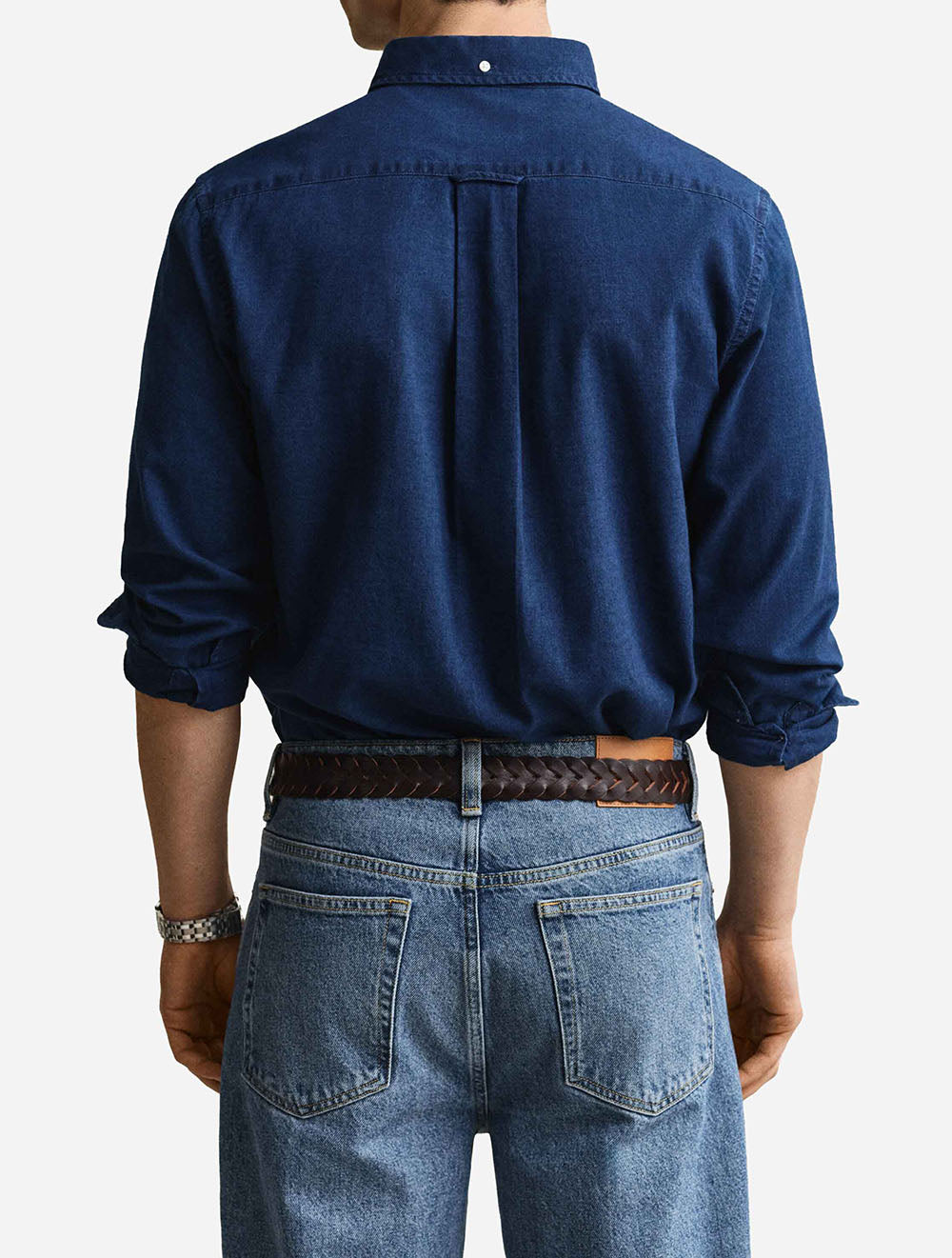 3262007A26 INDIGO 989 E140 REG OXFORD INDIGO SHIRT — 3 3262007A26 INDIGO 989 E140 REG OXFORD INDIGO SHIRT2.jpg
