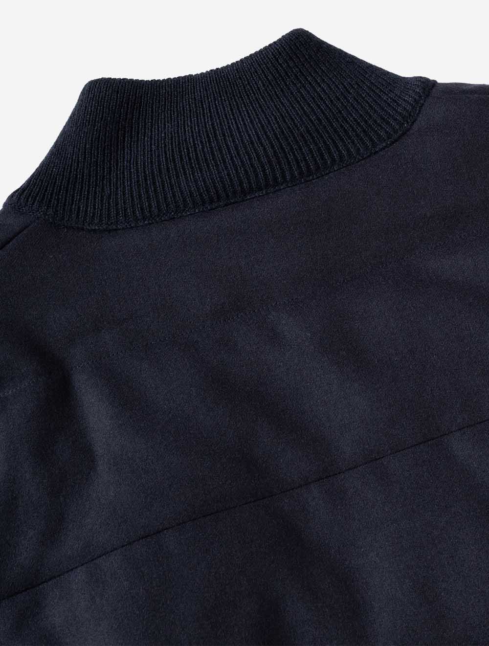 2314525019 NAVY 598 E599 Gran Sasso Full Zip Padded Knit — 7S8A8705.jpg
