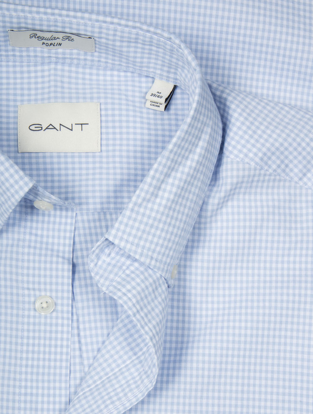 3000150A26 BLUE:455 E110 GANT REG CLASSIC POPLIN GINGHAM SHIRT — 7S8A5634.jpg