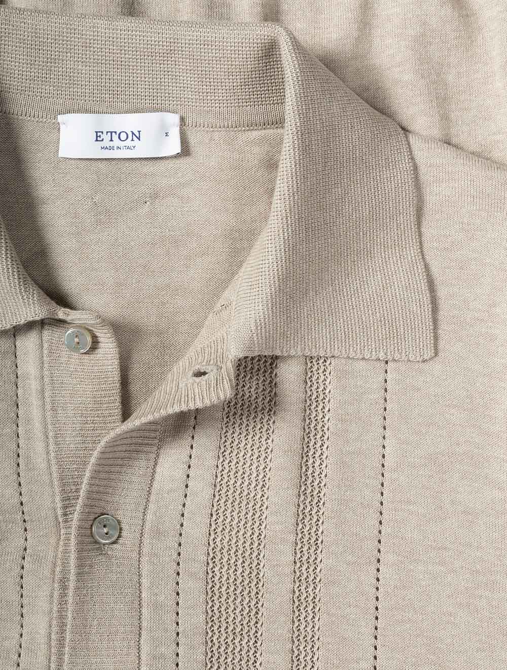 100014391 BROWN 33 E349 ETON SS Structured Knit Polo — 7S8A2722.jpg