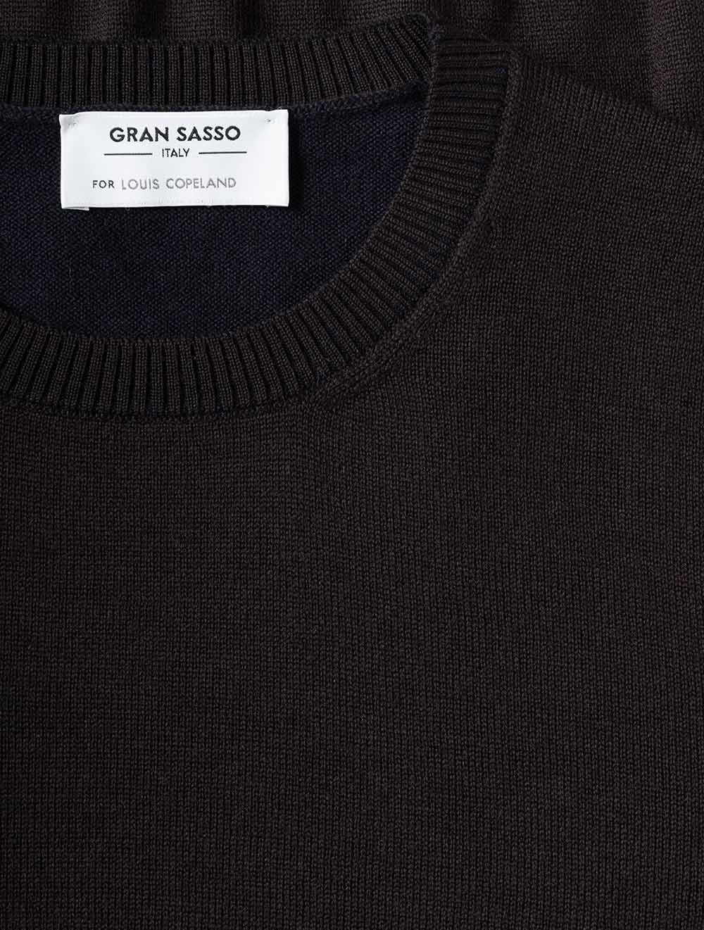 5715314425 BROWN 195 E229 Gran Sasso Crew Neck Knit — 7S8A8107.jpg
