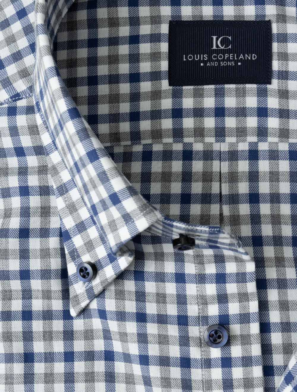 CERVINIA BLUE MIX E189 LC B:D Gingham Check Casual Shi — 7S8A3847.jpg