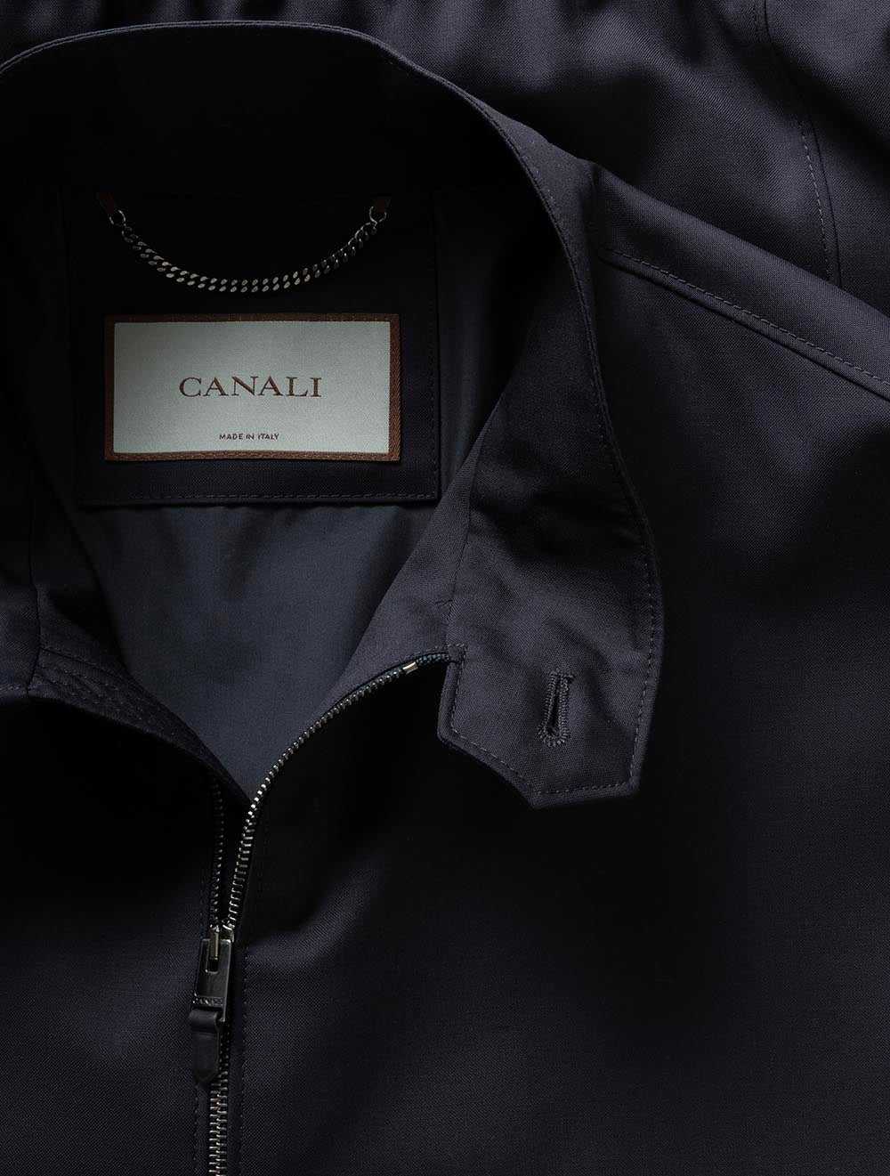 SR03429 NAVY 303 E1199 CANALI Full Zip Plain Blouson — 7S8A5129.jpg