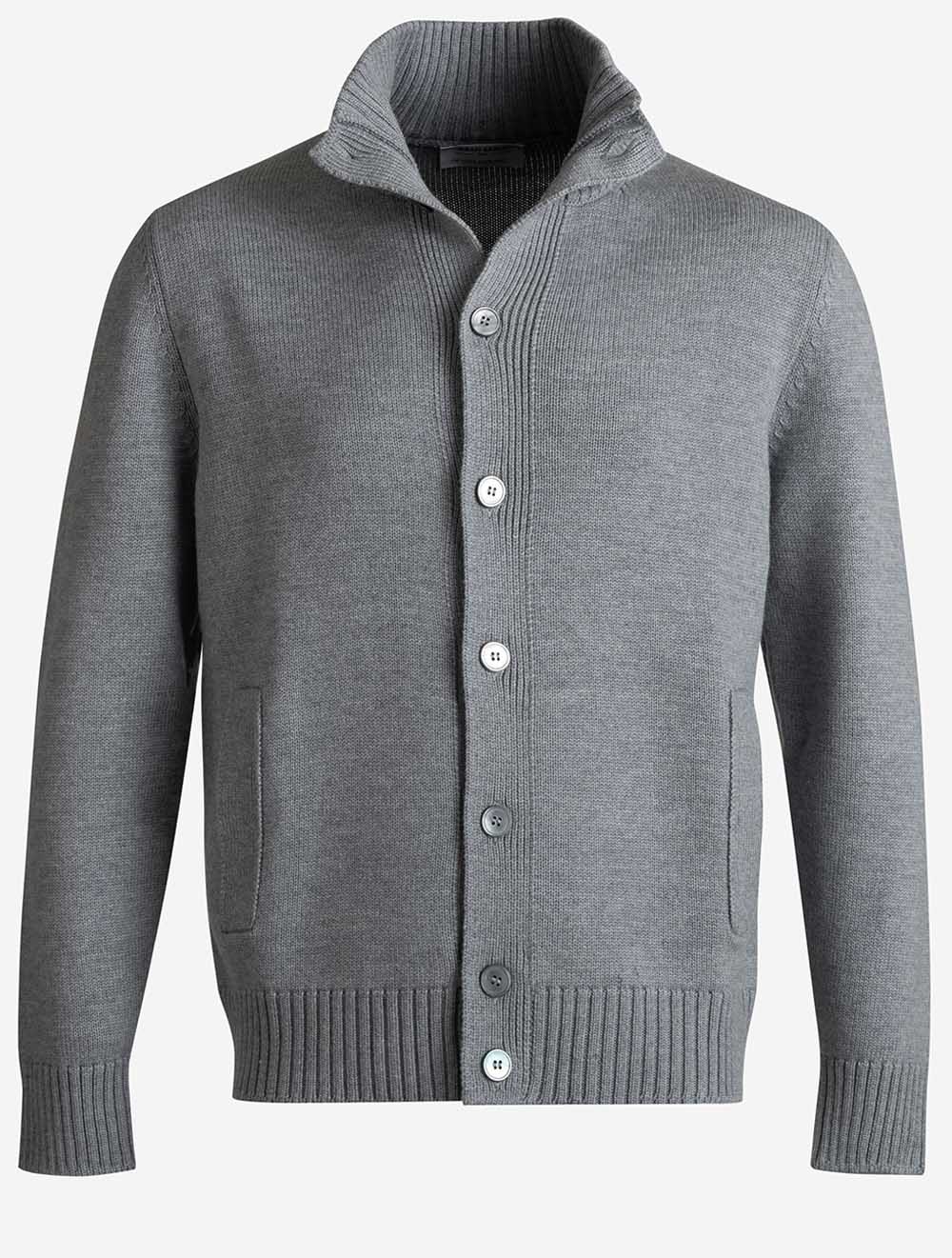 1310814272 GREY 071 E389 Gran Sasso Button Up Cardigan — 1 7S8A9760.jpg