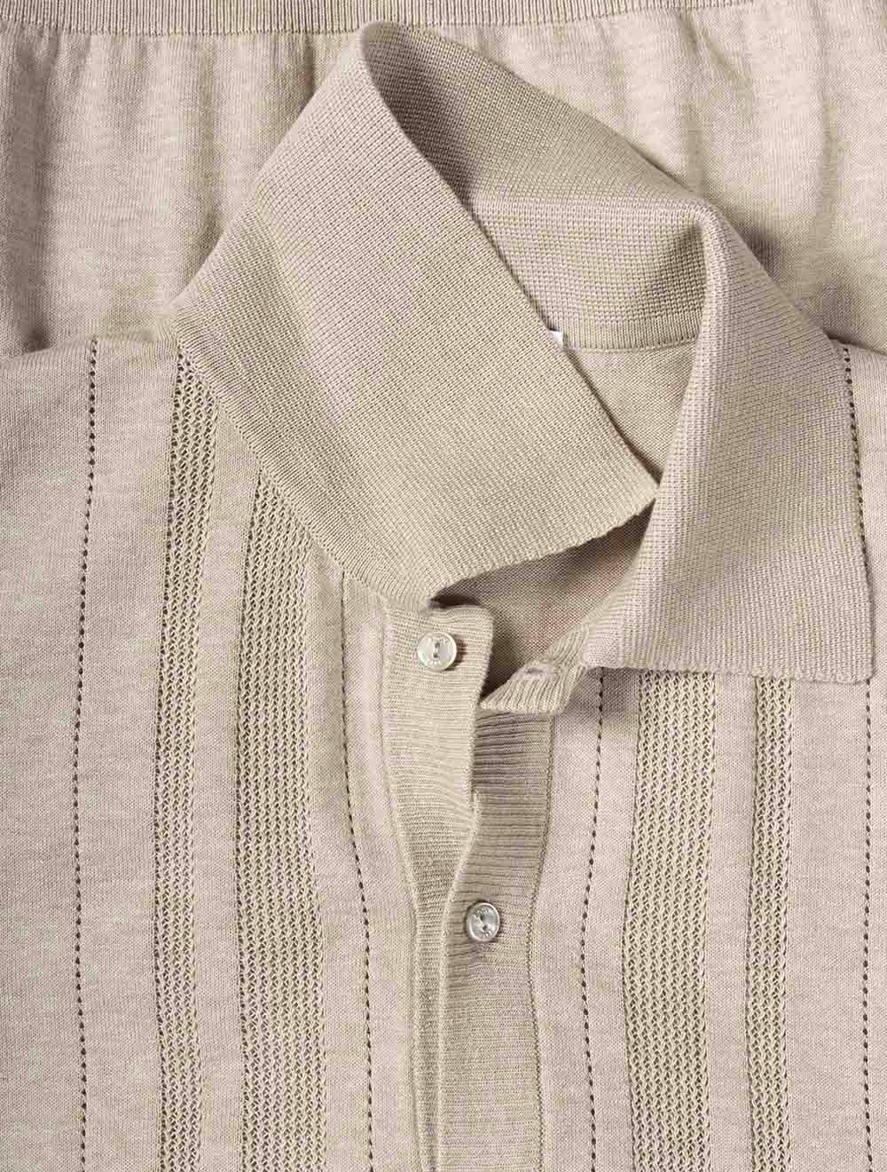 100014391 BROWN 33 E349 ETON SS Structured Knit Polo — 7S8A2723.jpg