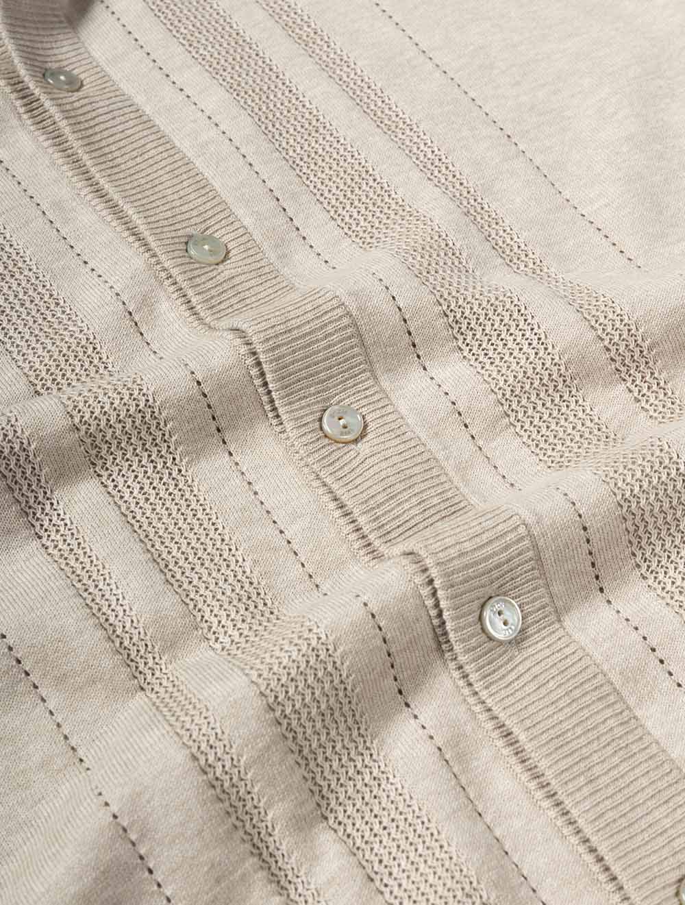 100014391 BROWN 33 E349 ETON SS Structured Knit Polo — 7S8A2724.jpg