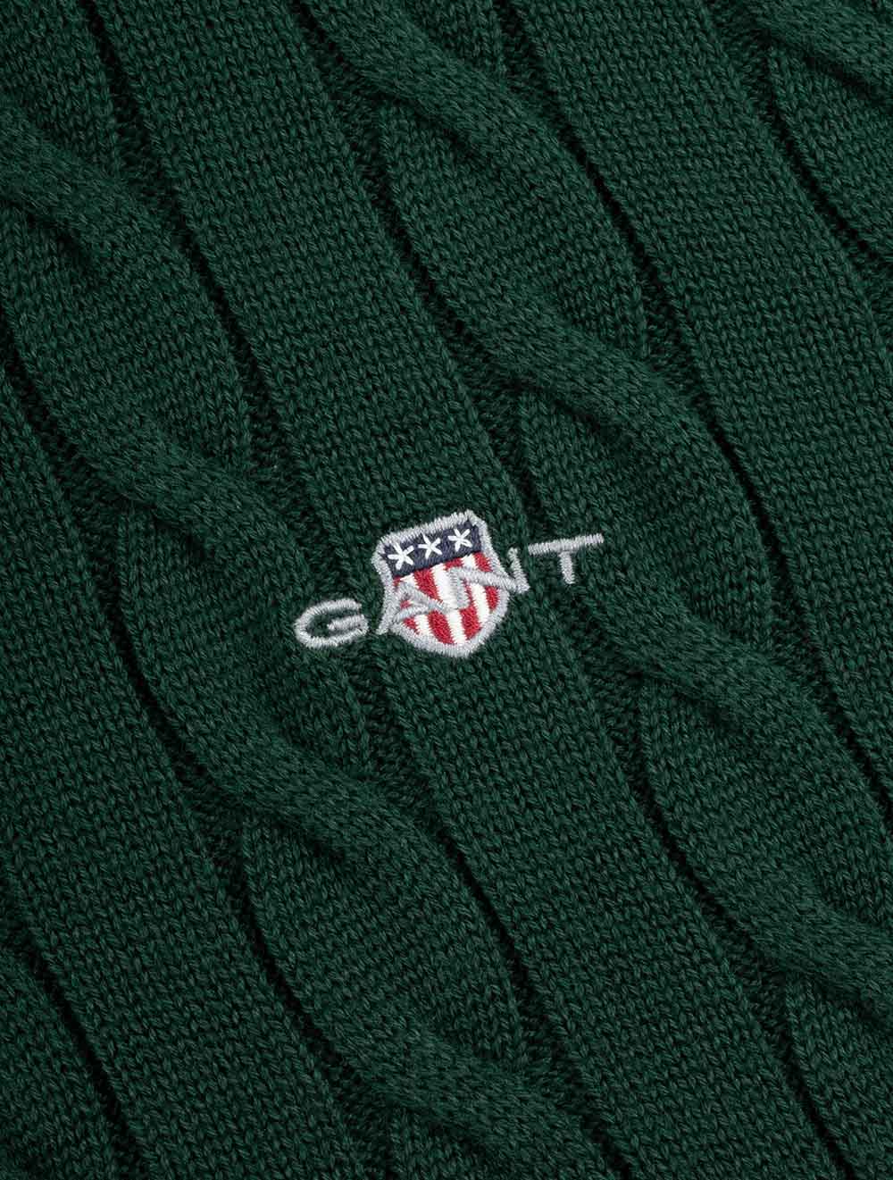 8050603A26 GREEN:374 E150 CABLE KNIT HALF ZIP SWEATER — 276A6234.jpg