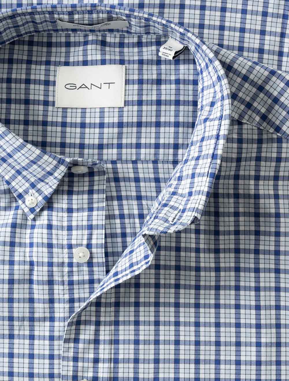 3262002A26 BLUE 457 E110 REG POPLIN CHECK SHIRT — 7S8A5453.jpg