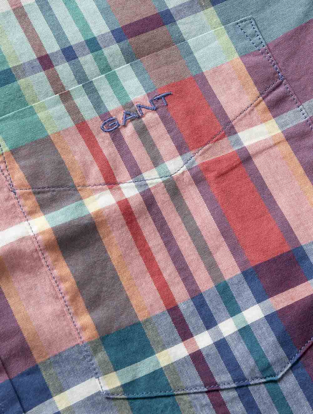 3260078S26 RED 641 E110 REG INDIAN MADRAS CHECK SS SHIRT — 7S8A5187.jpg