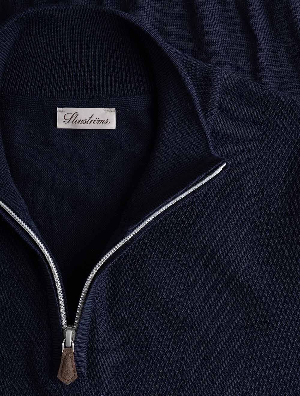 4204201355 NAVY 190 E249 Stenstroms Herringbone Half Zip — 7S8A9897.jpg