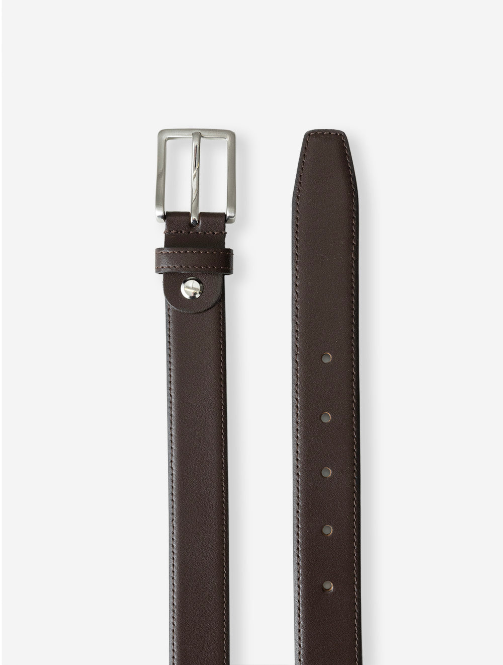 1000319 BROWN 23 E49 Lindenmann Narrow buckle belt — 7S8A6057.jpg