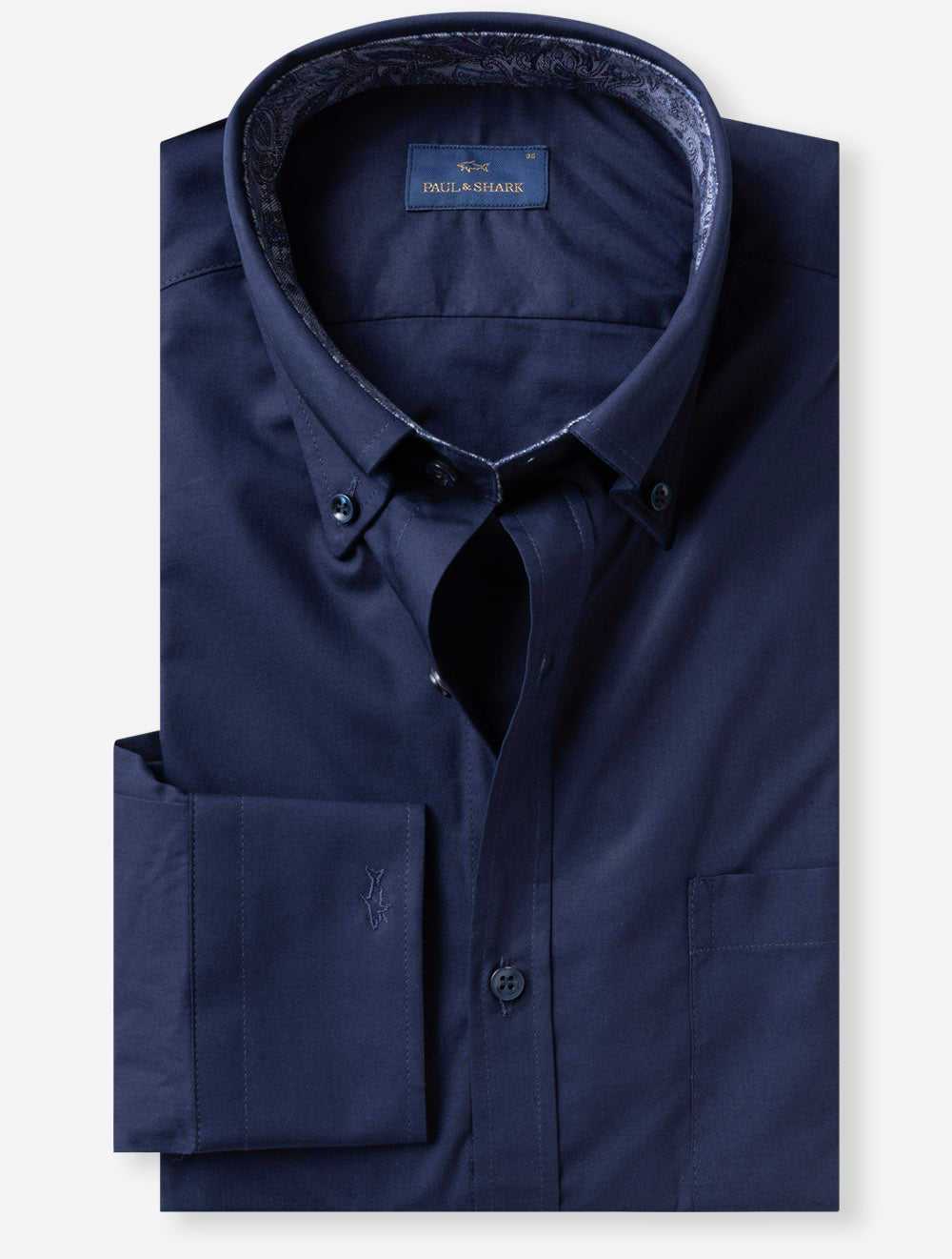 16313141 NAVY 013 E199 PAS BD Plain Shirt — 7S8A7856.jpg