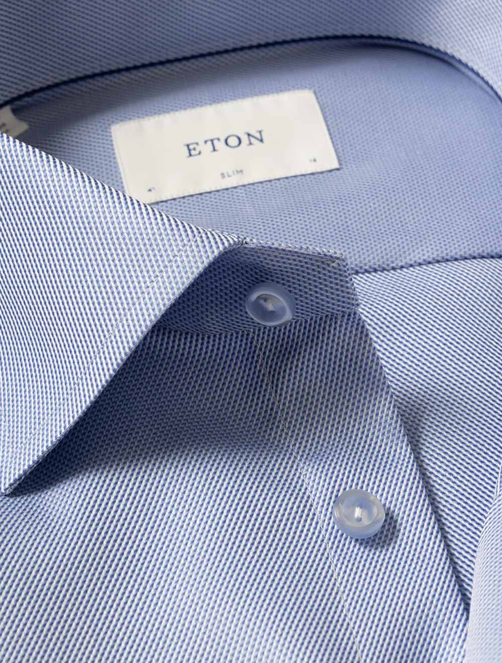 100015415 BLUE 25 E210 Eton Slim Semi Solid Shirt — 7S8A8177.jpg