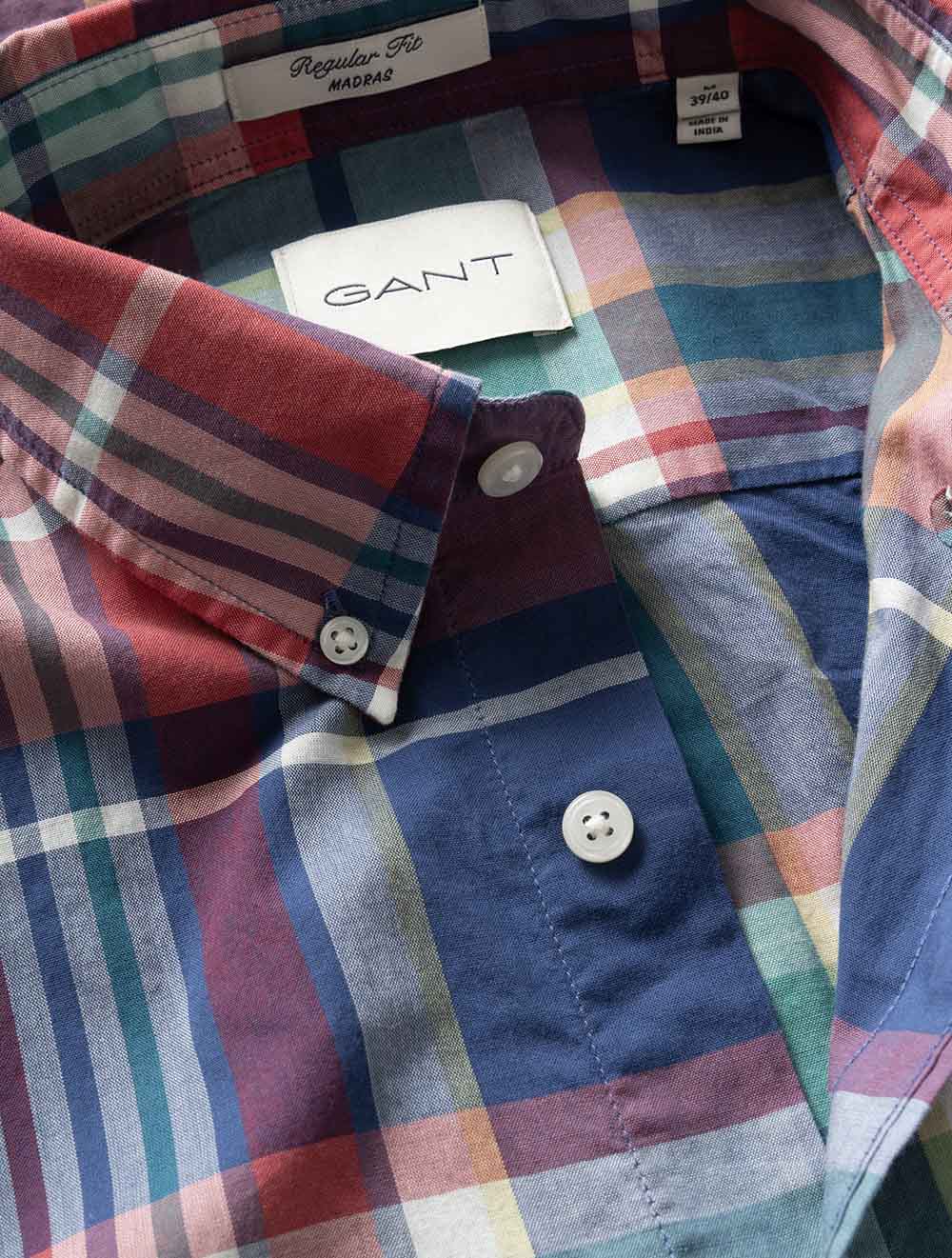 3260078S26 RED 641 E110 REG INDIAN MADRAS CHECK SS SHIRT — 7S8A5186.jpg