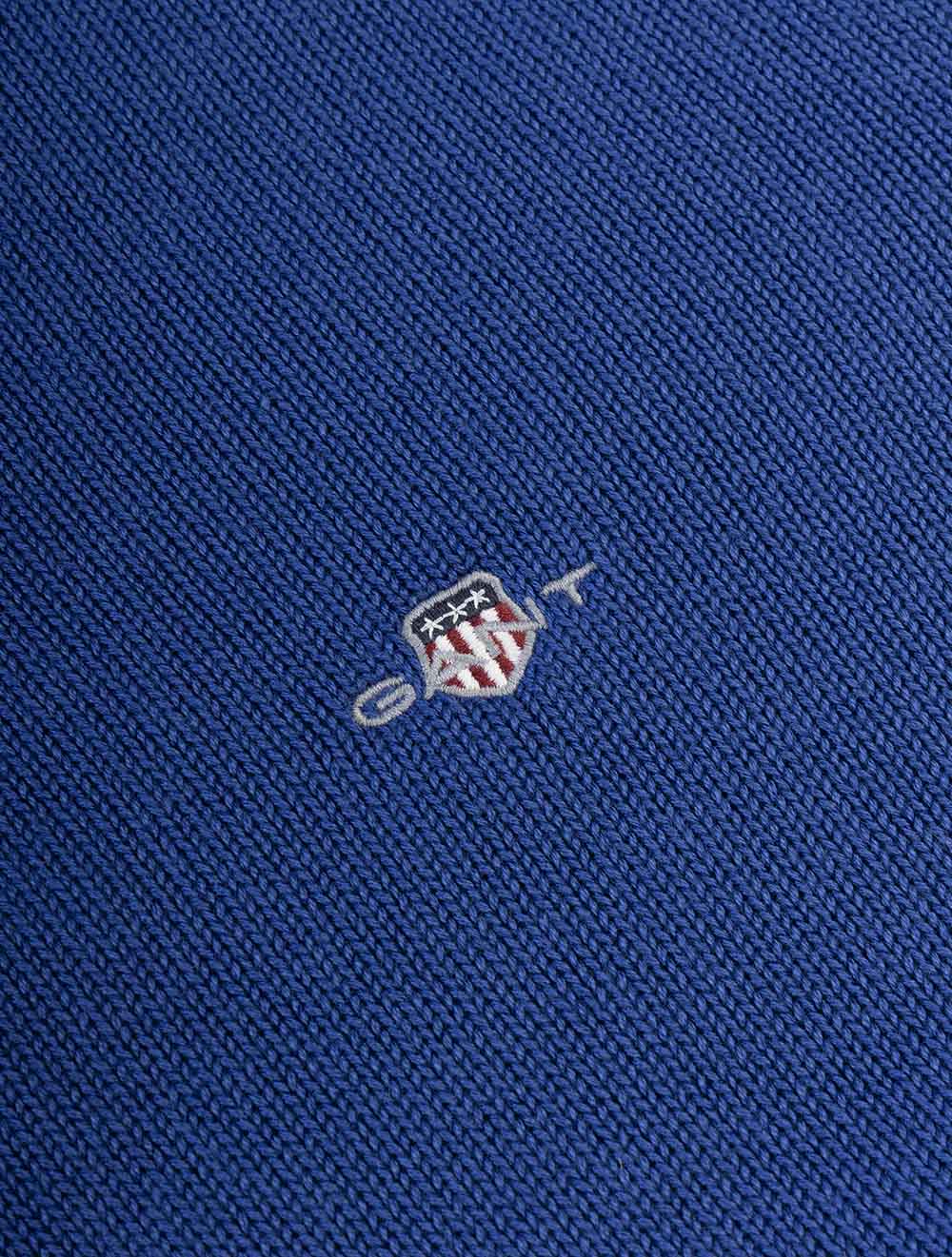 8030170A26 BLUE 435 E140 COTTON KNIT HALF ZIP SWEATER — 7S8A6808.jpg