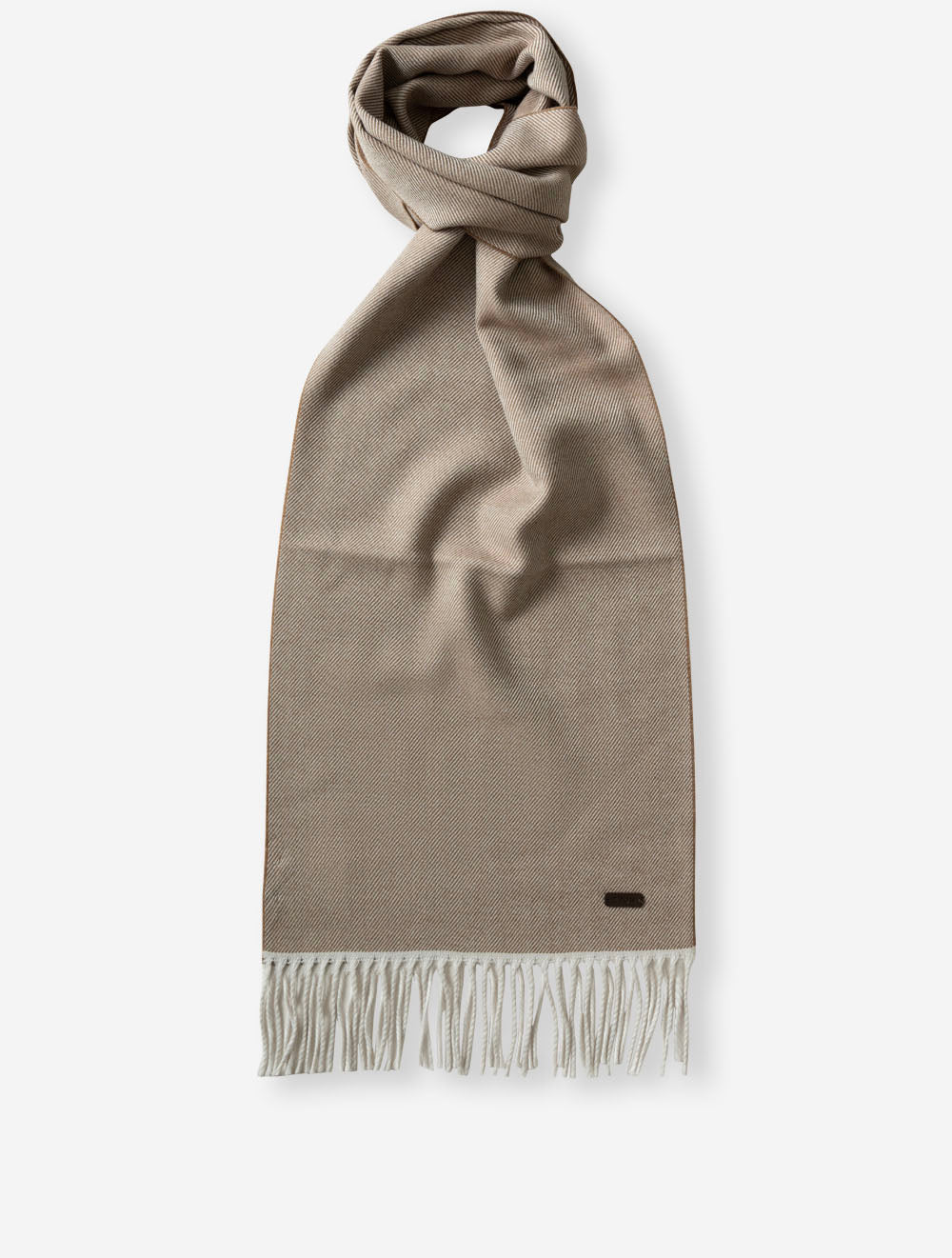100015334 BEIGE 30 E159 ETON Twill Merino Wool Scarf — 7S8A8624.jpg