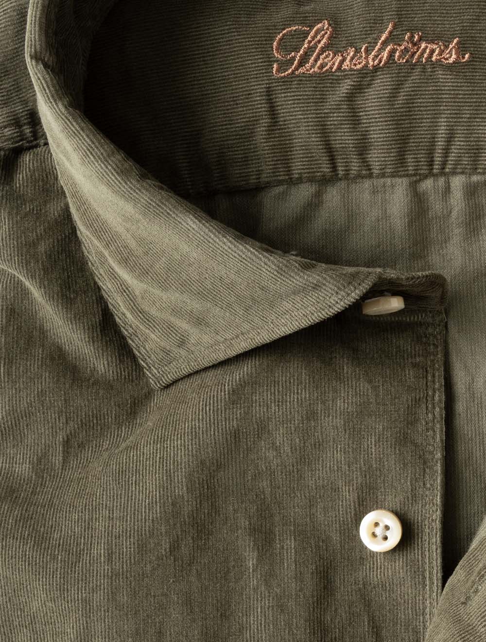 6747218885 GREEN:460 E169 Stenstroms Fine Cord Shirt — 7S8A9358.jpg