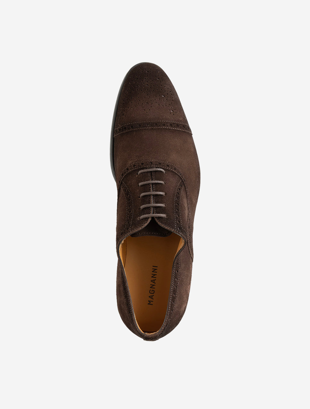 25379 CACAO E329 Magnanni Suede brogue Toe Cap S — 7S8A6051.jpg
