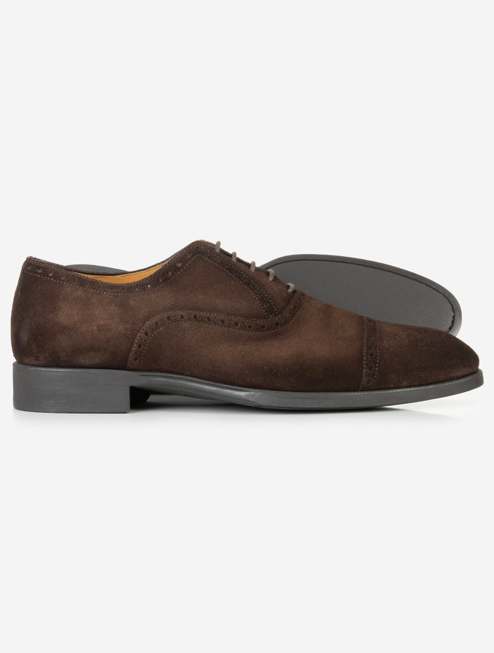 25379 CACAO E329 Magnanni Suede brogue Toe Cap S — 7S8A5997.jpg